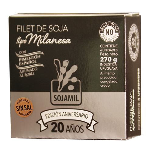 Filet de Soja con pimienta sin sal SOJAMIL x4 un. 270 g