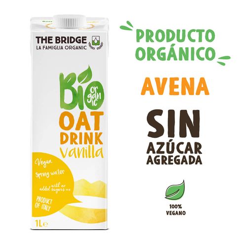 Bebida avena y vainilla THE BRIDGE 1L