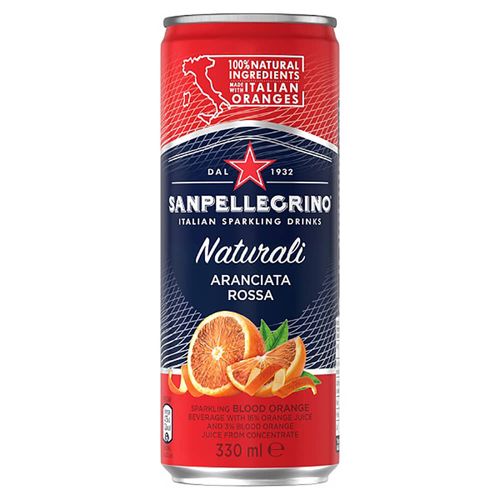 Agua SAN PELLEGRINO Naranja Roja 330 ml