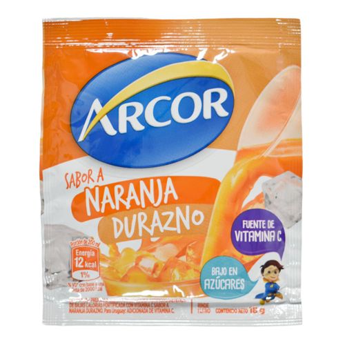 Refresco ARCOR naranja durazno 20 g