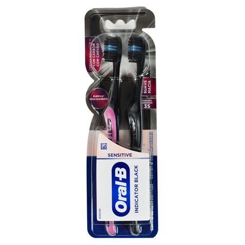 Pack x 2 cepillo ORAL-B Indicator Black Sensitive