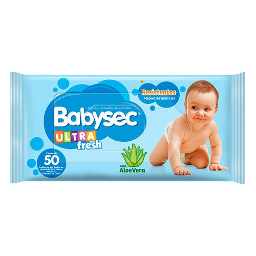 Toallitas húmedas BABYSEC ultra 50 un.