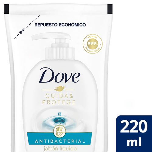 Jabón líquido DOVE para manos antibacterial 220 ml