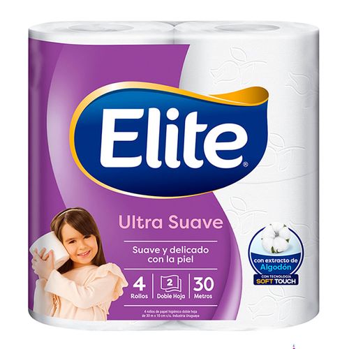 Papel higiénico ELITE Doble Hoja 30 m 4x3