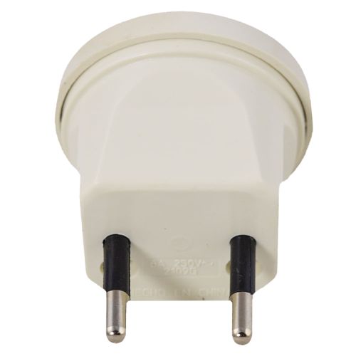 Ficha adaptador 6 amp salida polarizada standard