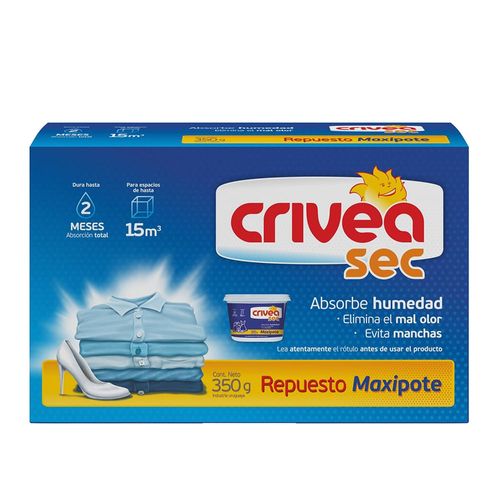 Absorbe humedad CRIVEA maxipote repuesto 350 g