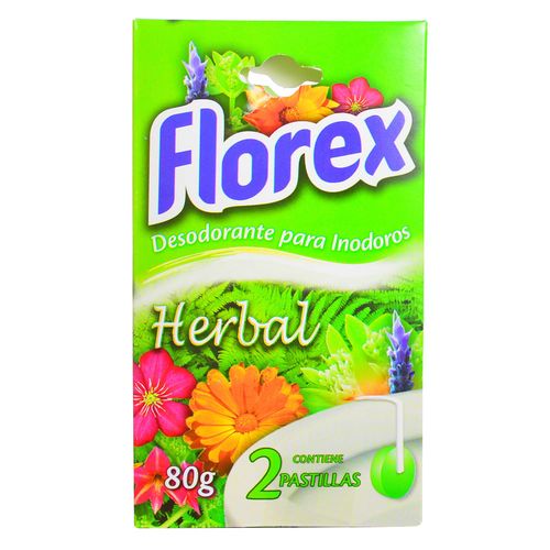 Desodorante inodoro FLOREX Herbal doble 100 g