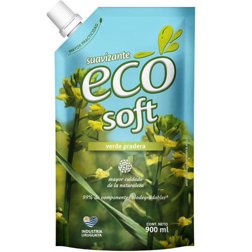 Suavizante SOFT Verde Pradera Eco doy pack 900 ml