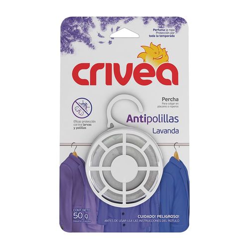 Antipolilla Percha CRIVEA Lavanda 50 g