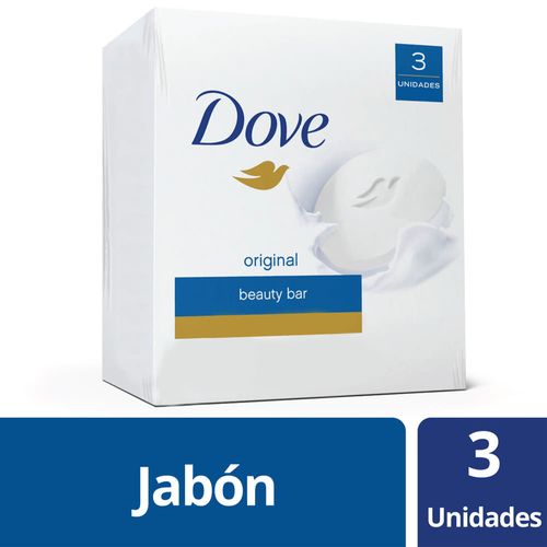 Pack x 3 DOVE jabón de tocador original