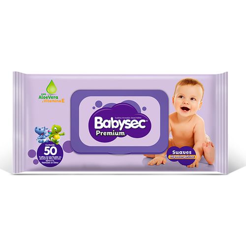 Toallitas húmedas BABYSEC premium 50 un.