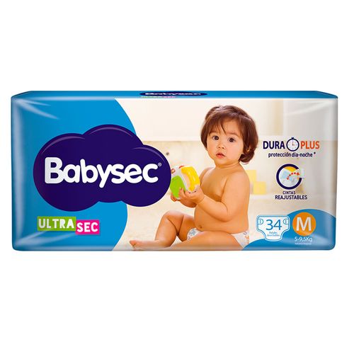 Pañal BABYSEC ultra M 36 un.