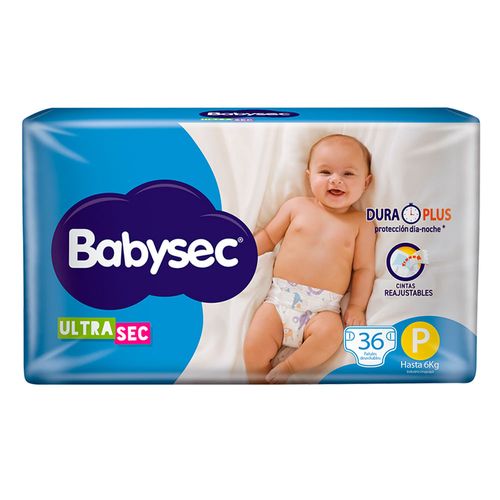 Pañal BABYSEC ultra P 36 un.