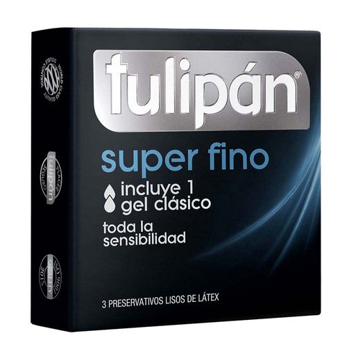 Preservativo TULIPÁN súper fino 3 un.