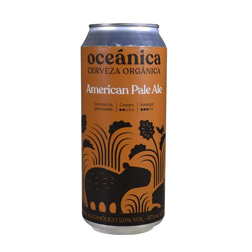 Cerveza OCEANICA APA 473 ml