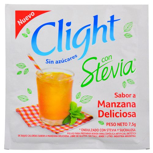 Refresco CLIGHT manzana stevia 75 g