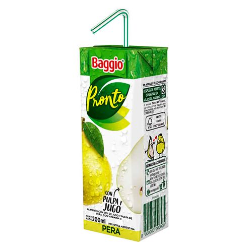 Jugo BAGGIO Pera 200 ml