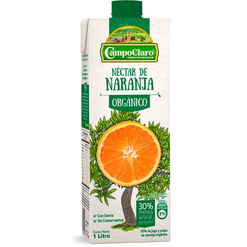 Jugo CAMPOCLARO Naranja orgánico 1 L