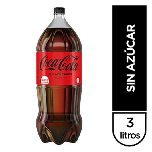 Refresco COCA COLA sin azúcar 3 L