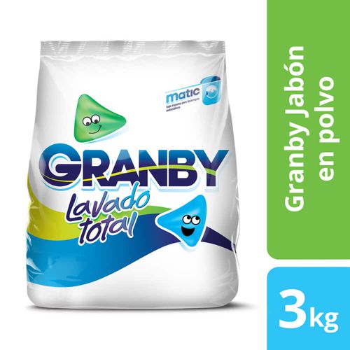 Detergente en polvo GRANBY bl. 3 kg