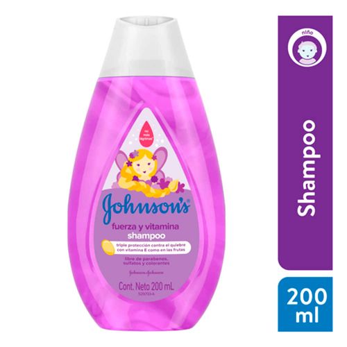 Shampoo JOHNSON'S Baby fuerza y vitaminas 200 ml