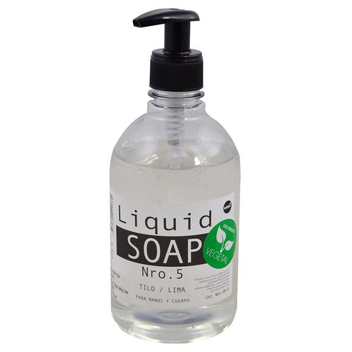 Jabón liquido vegetal tilo y lima soap 500 ml