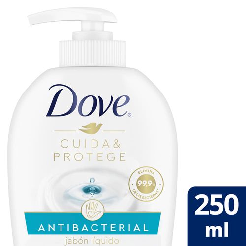 Jabón líquido DOVE para manos antibacterial 250 ml