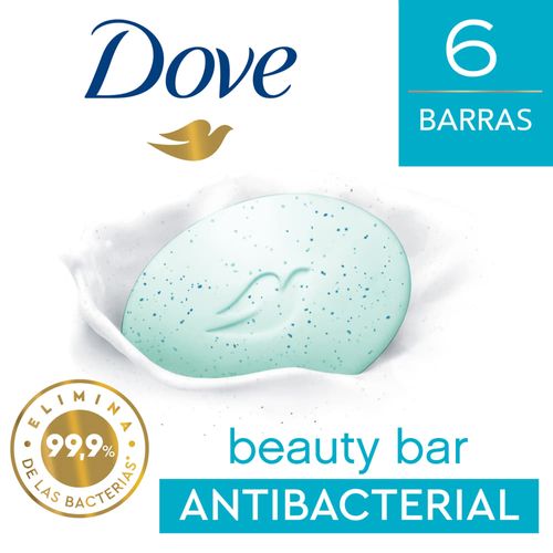 Pack x 6 jabón de tocador DOVE antibacterial 90 g