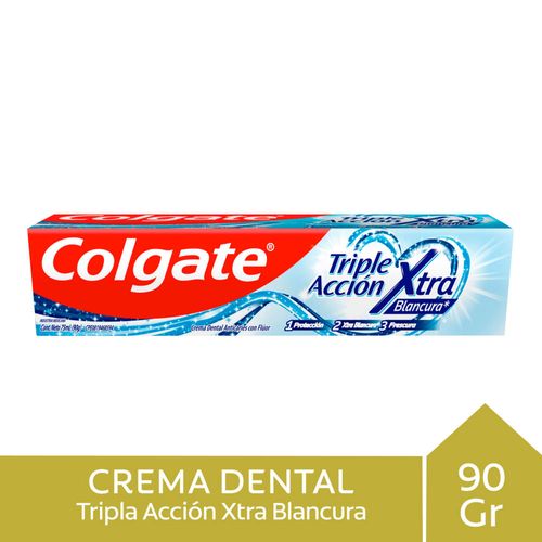 Crema dental COLGATE triple acción blanqueadora 75 ml