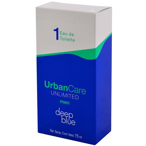 Eau de toilette URBAN CARE Unlimited deep blue 75 ml