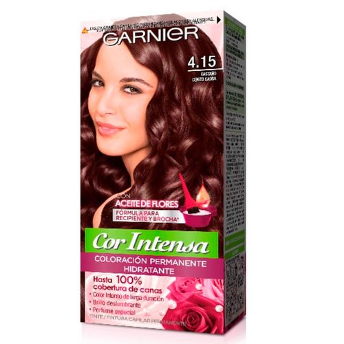 Coloración NUTRISSE Cor Intensa castaño ceniza caoba 4.15