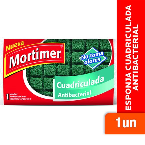 Fibra Esponja MORTIMER Cuadriculada Antibacterial