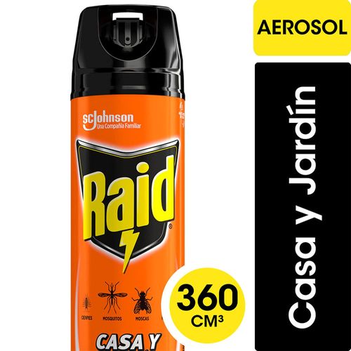 Insecticida multi RAID casa y jardín 360 ml