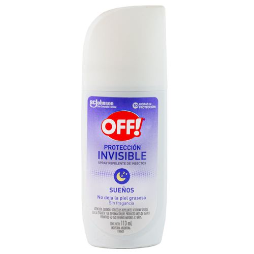 Repelente OFF proteccion invisible 113 cc