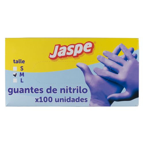 Guantes de nitrilo grandes JASPE x 100