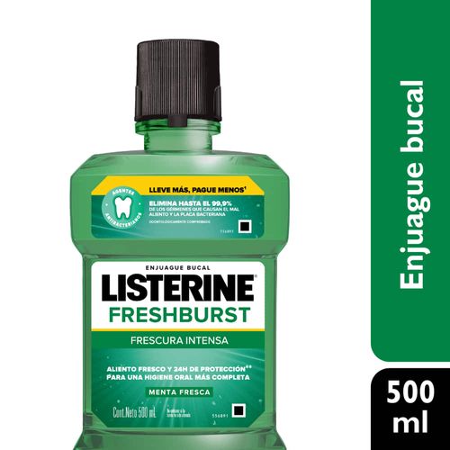 Enjuague Bucal Listerine Fresh Burst 500 ml