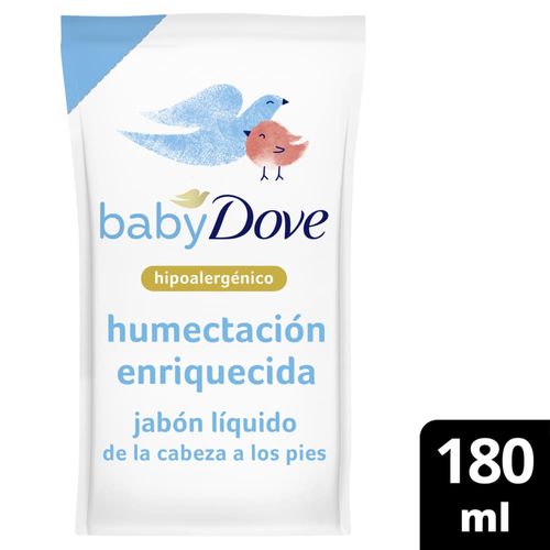 Jabón DOVE Hidratación Enriquecida repuesto 180 ml