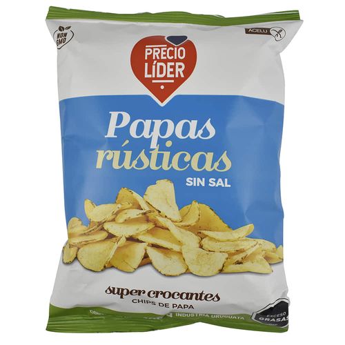 Papas rusticas sin sal PRECIO LIDER 100 g