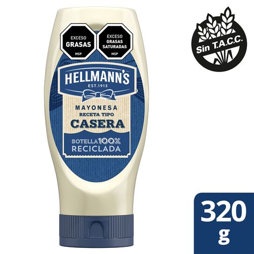 Mayonesa HELLMANNS tipo casera pote 340 cc