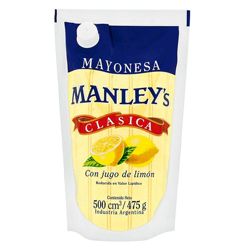 Mayonesa clásica MANLEY'S pouch 500 ml