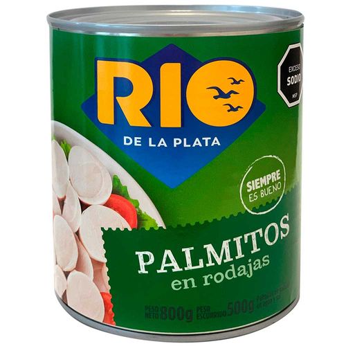 Palmitos en rodajas RIO DE LA PLATA 800 g