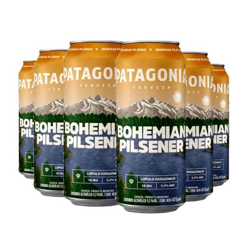 Cerveza x 6 PATAGONIA Bohemian 473 ml