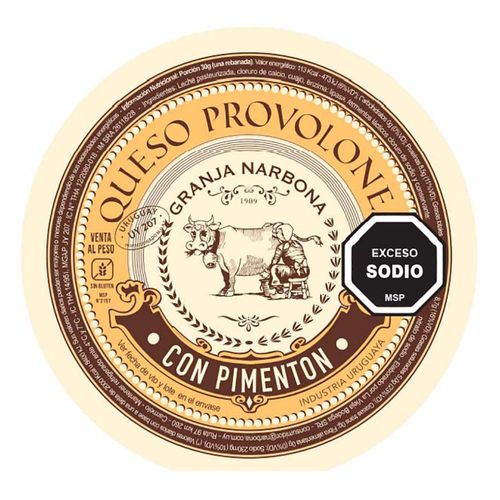 Queso parrillero con pimentón NARBONA cuña x 300 g