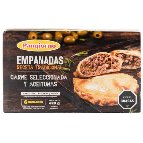 Empanadas carne PANGIORNO x 6 un. 420 g