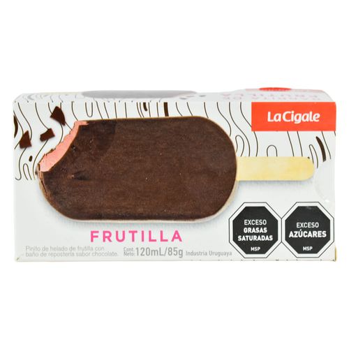 Pinito LA CIGALE Frutilla bañado chocolate