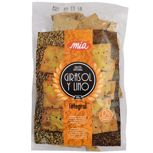 Galleta girasol y lino integral 130 g