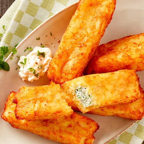 Bastones de papa con queso crema y hierbas x 250g