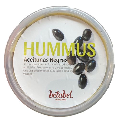 Hummus aceitunas negras pote 210g