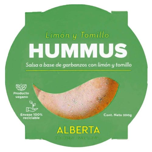 Hummus tomillo/limon 200 g