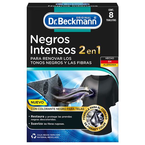 Toallitas Dr BECKMANN negros intensos 8 un.